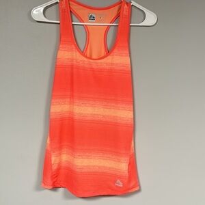 RBX Performance racerback tank top, orange stripes, S, Stretchy, great condition